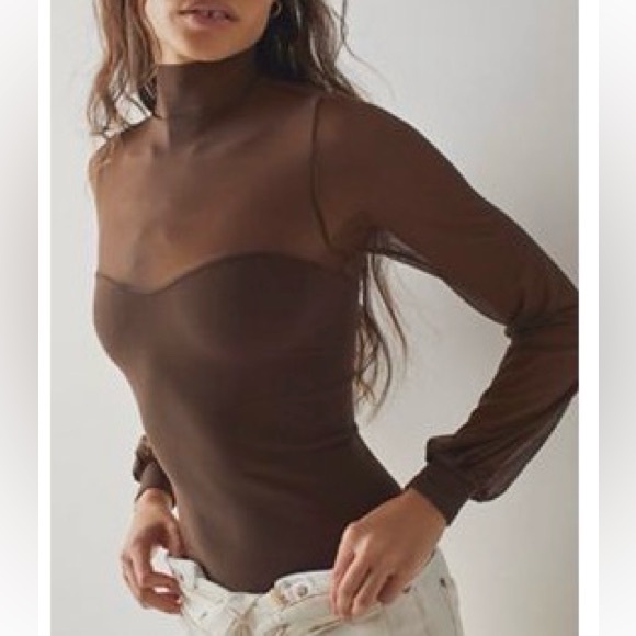 Free People Tops - free people Light Up mesh layering top
